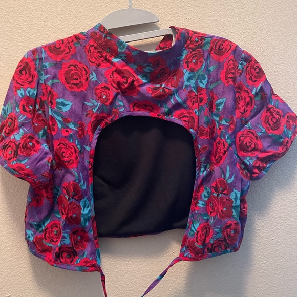 Zara BLOGGERS FAV PRINTED CROP TOP - Picture 13 of 13